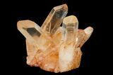 Tangerine Quartz Crystal Cluster - Madagascar #156904-3
